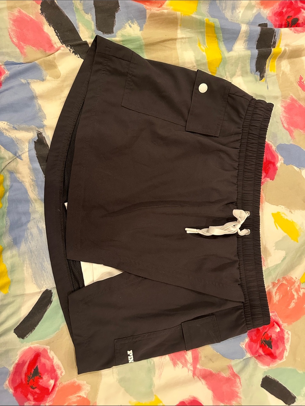 PINK Victoria's Secret Black Athletic Drawstring Shorts